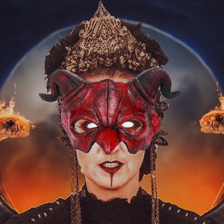 Demon Mask Kid of Dark Mask Slaughter To Prevail Mask Creepy Halloween