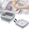Portable Foldable Kitchen Sink Basket Large Capacity Plastic Storage Bin