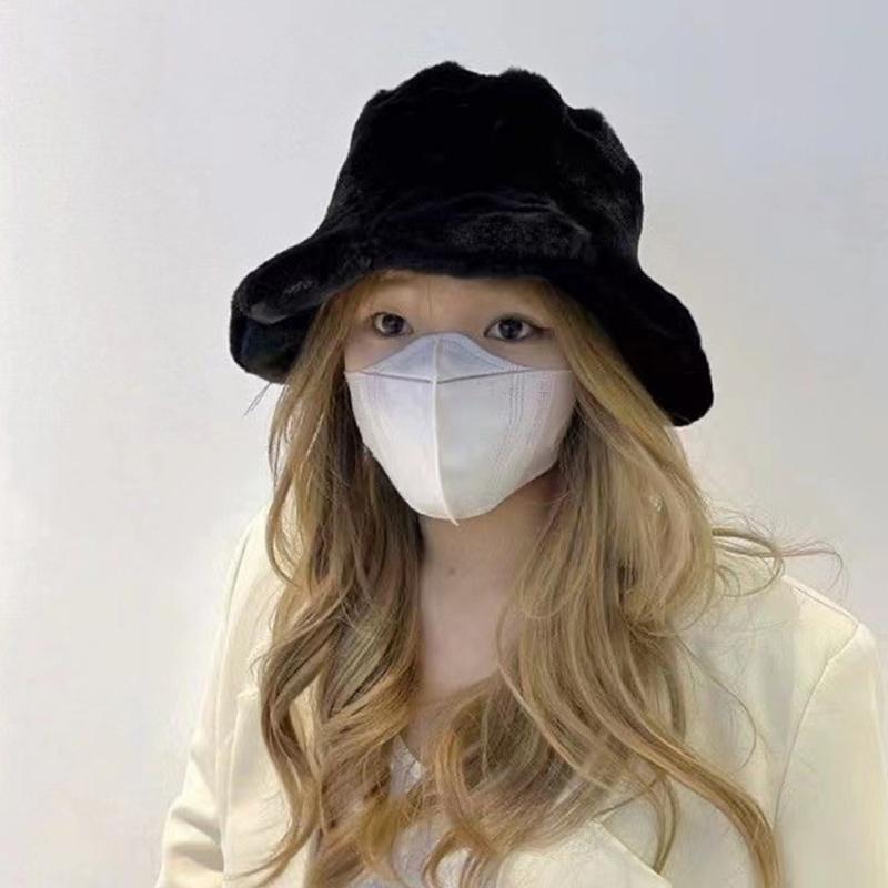 Мягкая милая панама плюшевая осенне-зимняя теплая рыболовная шляпа женская для девочек на открытом воздухе панама повседневные кепки шляпы