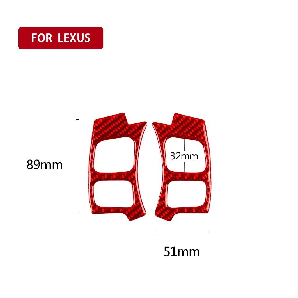 For Lexus IS250 NX200 200t 300h 2013- Car Steering Wheel Decor Sticker Cover Decal Auto Interior Accessories Carbon Fiber