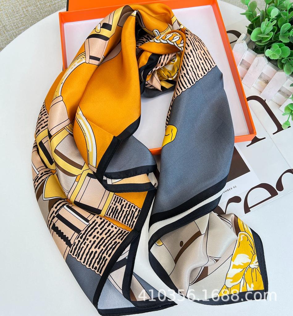 Silk Scarf Silk Scarf Mulberry Silk Sunscreen Scarf Women'S Silk Square Scarf Summer Shawl Scarf Scarf