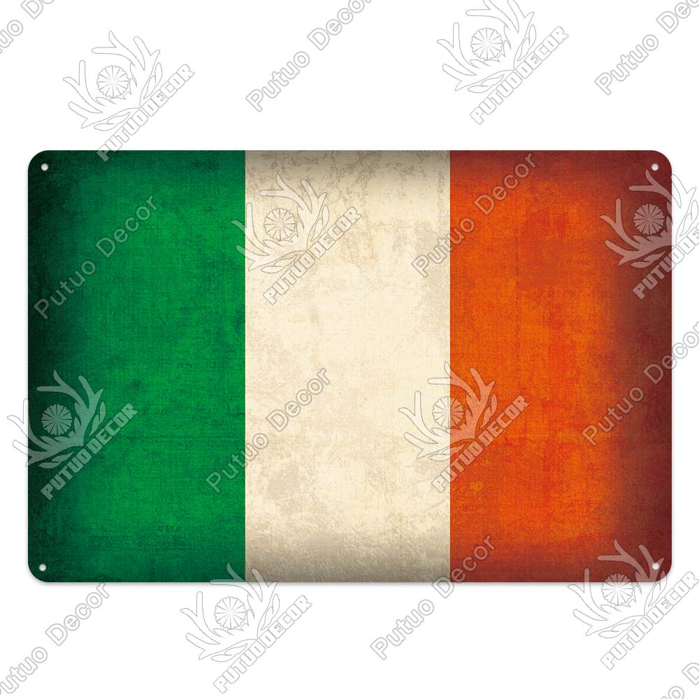 Decor Flag Vintage Metal Sign Tin Sign Decorative Plaque Wall Decor Bar Pub Man Cave Living Room Home Door Decoration