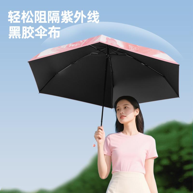 Скидка 50% на виниловый образец чехла, солнцезащитный крем, защита от УФ-лучей, маленький зонтик 'Витальность', ручка-сердечко