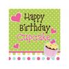 Sweet Treats Cupcake Happy Birthday Napkins (Pack of 16)
