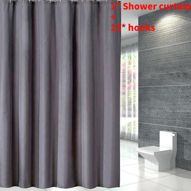 Водонепроницаемая полиэстеровая шторка для душа с современным дизайном, разделитель для ванной комнаты для семейной ванной