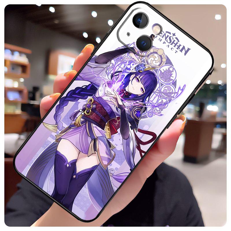 Genshin Impact Raiden Shogun Baal Case For iPhone 17 Pro Max 15 14 13 11 12 16 Pro Max mini 15 16 Plus 16e 17 Air Phone Cover