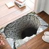 3D Бесконечная Глубокая Имитация Каменной Текстуры Передняя Дверь Пол Входной Коврик Внутренний Ванная Кухня Коврик для Двери Туалет Ковер Коврик