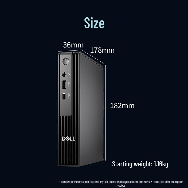 Dell Мини-настольный ПК Pro QCM1250 для коммерческого использования (Китайская версия)