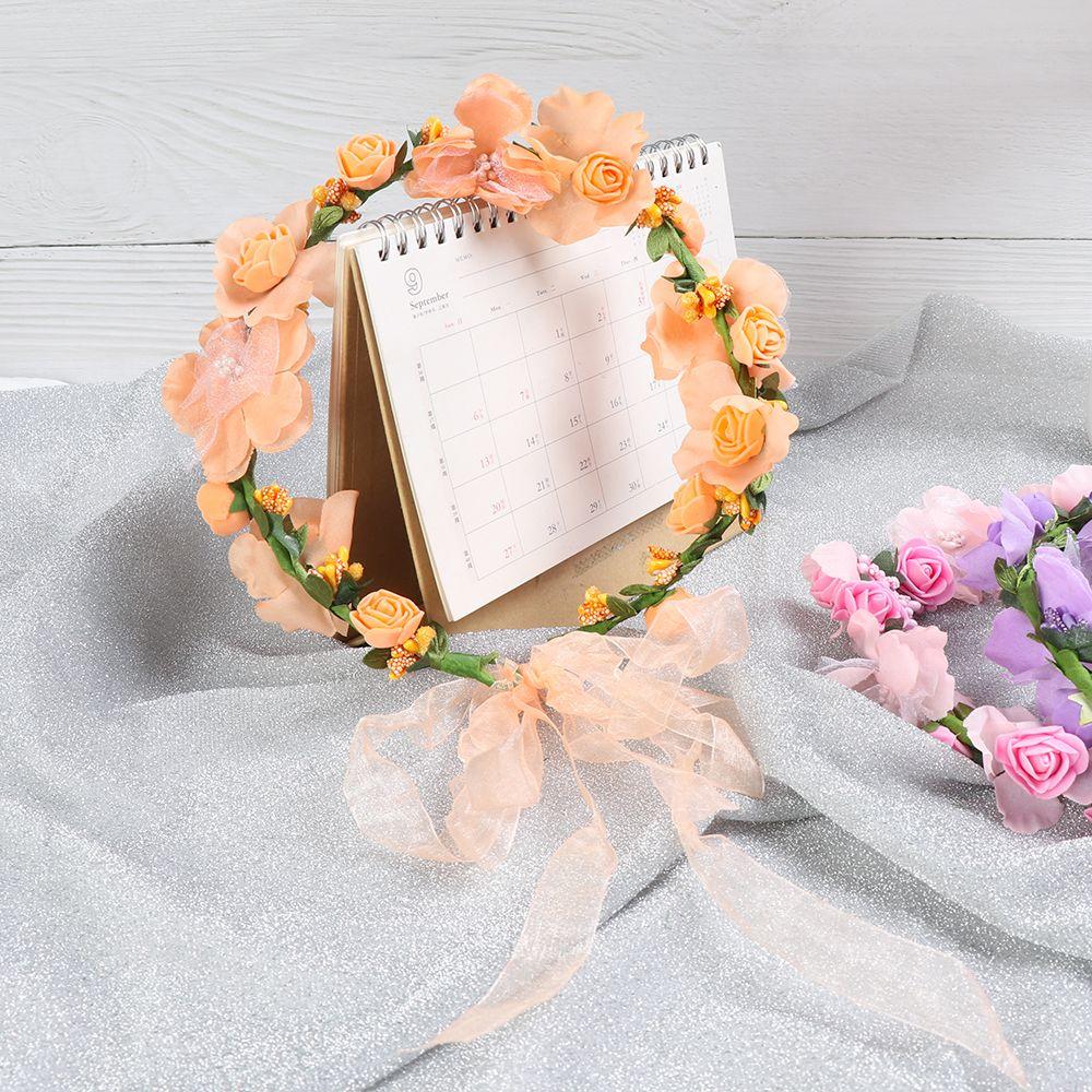 Beach Wreath Decoration Forehead Hair Band Wedding Garland Flower Hairband Crown Bride Hair Wreaths