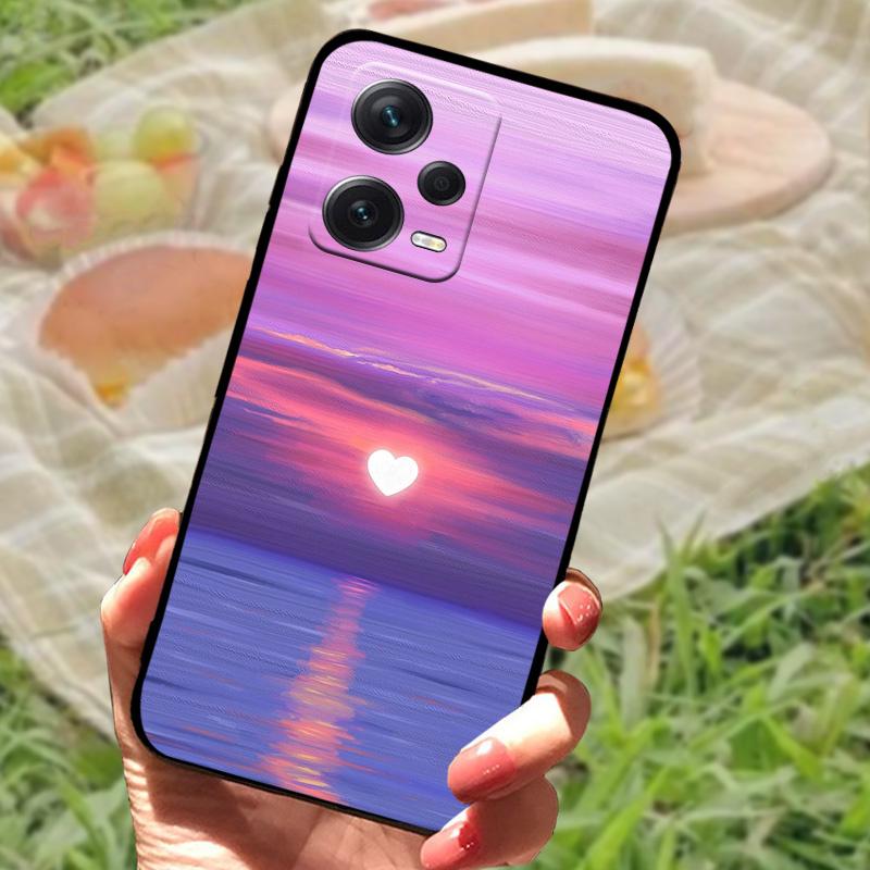 Чехол для Xiaomi Redmi Note 12 Pro 5G, Мягкий силикон, Ударопрочный ТПУ, Funda для Redmi Note 12 Pro 5G NFC, Защитный Capa
