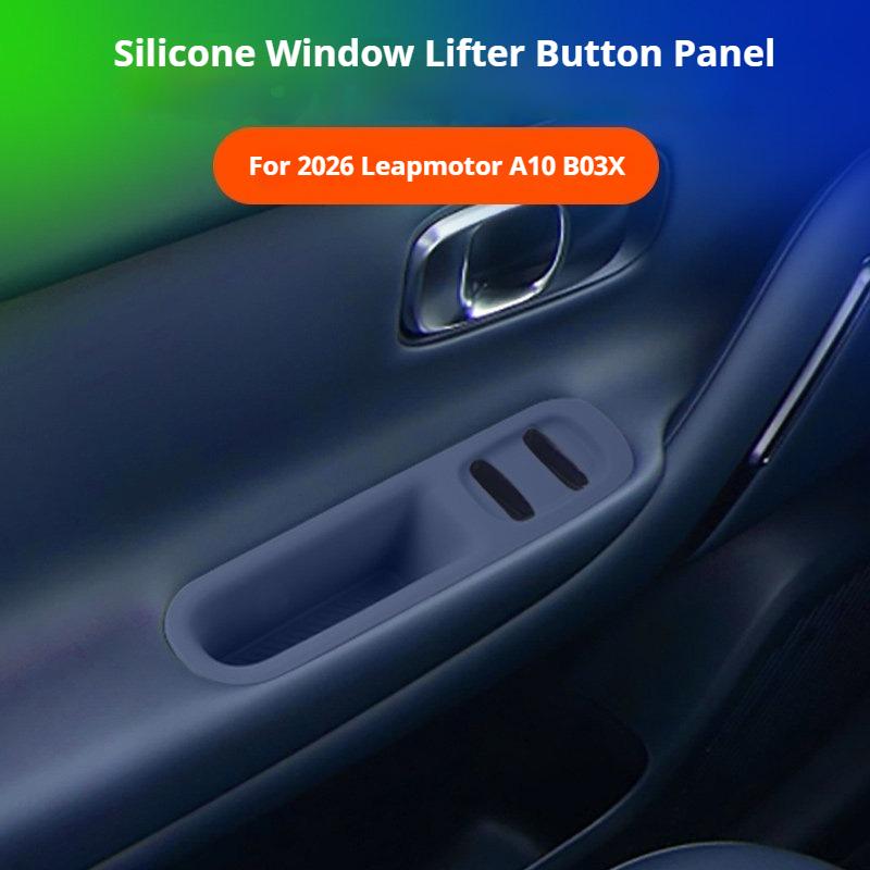 Car Door Armrest Protection Pad for Leapmotor A10 B03X 2026 Silicone Pad for Door Lifting Window Panel Interior Car Accessories