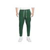 Club Logo Embroidered Drawstring Knit Joggers Men Bottoms Green DX0625-323