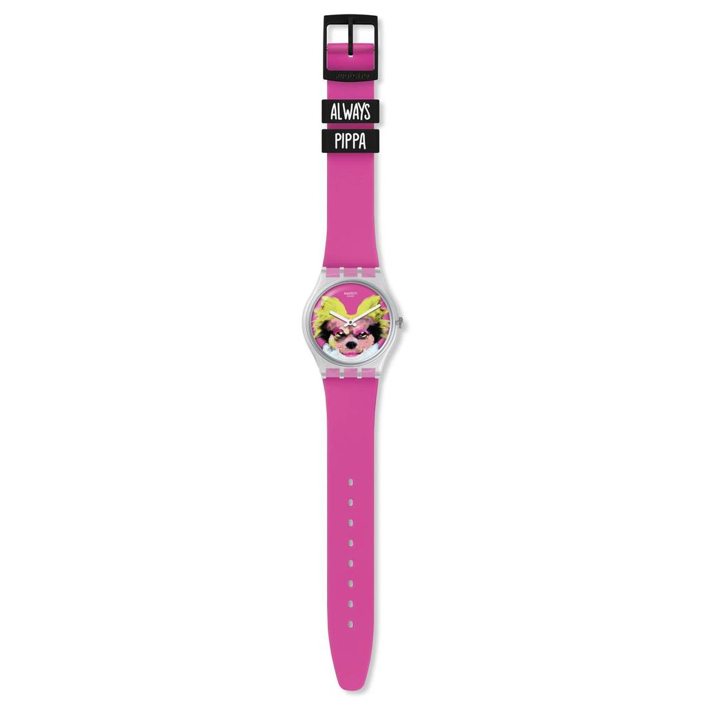 Swatch PINKAPIPPA Gent LISTEN TO ME Wristwatch GE267