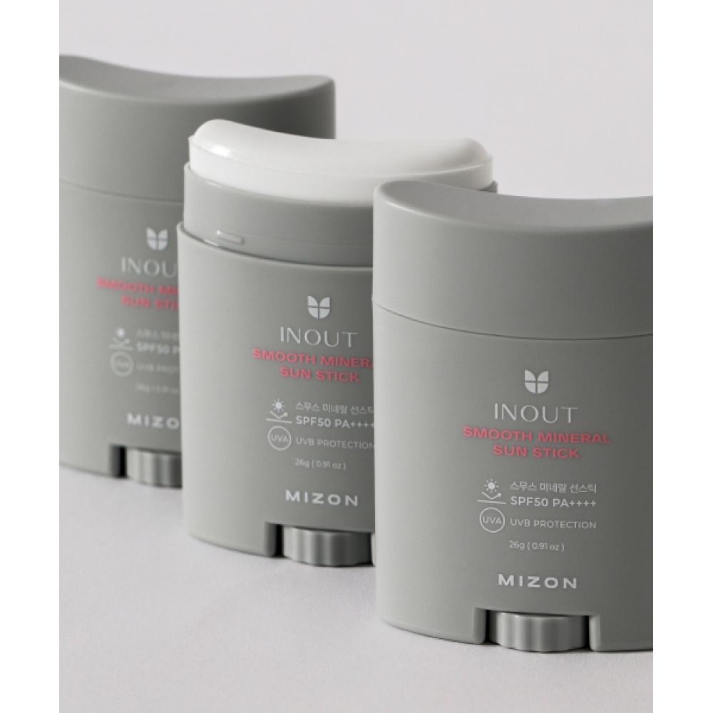 Mizon Солнцезащитный стик Smooth Mineral Sunscreen Spf 50 Pa++++ 2 шт.