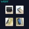 VGR V-036 Электрическая машинка для стрижки волос с вырезанием Ретро Металлическая электрическая push-машинка для стрижки волос для мужчин с цифровым дисплеем Домашняя бритва