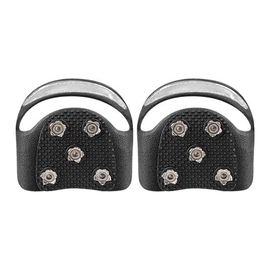 1 пара шипов для льда, кошки с 4/5 металлическими шипами, светоотражающие зимние скользящие ручки для ходьбы на открытом воздухе, эластичные нескользящие ботинки, шипы для захватов