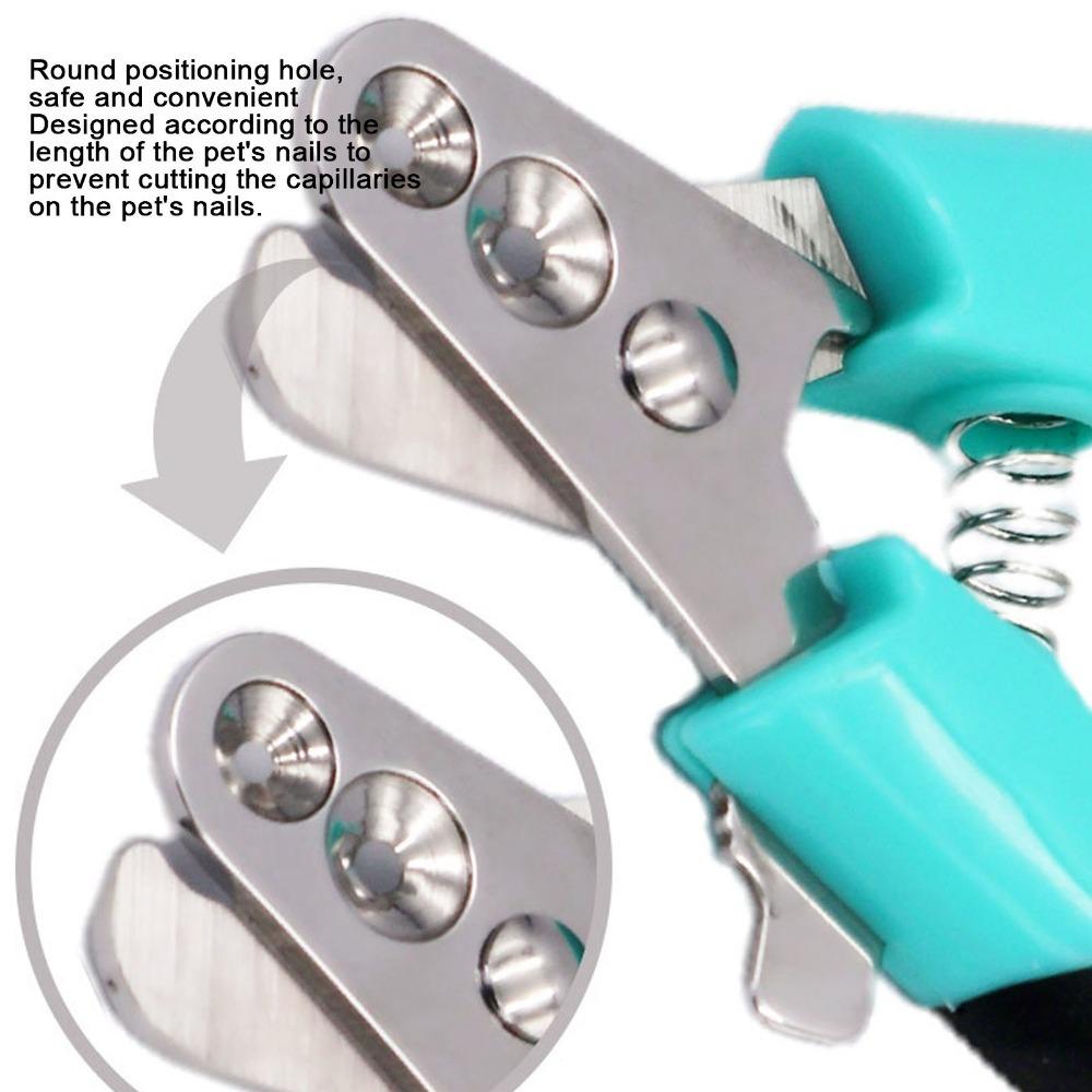 Curved Cut Edge Pet Nail Clipper Dual Hole Pet Grooming Nail Tool Cat & Dog Trimming