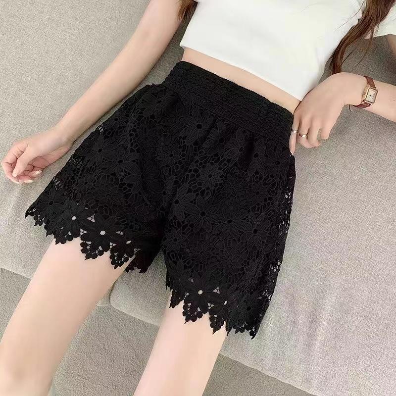 Защитные брюки в стиле Лолиты с цветочным принтом, женские летние шорты, нижняя юбка, трусы, модные свободные шорты принцессы для девочек