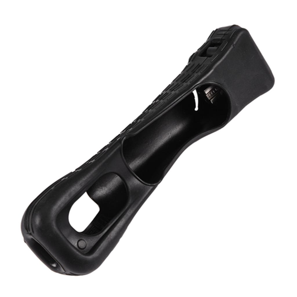 MotionPlus Sensor Adapter Silicon Case Cover for Nintendo Wii Remote Controller Black