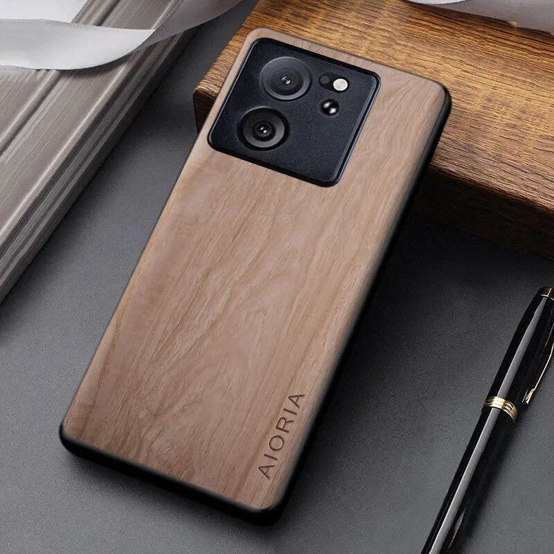 Case For Xiaomi 13T Pro Coque Unique Design Lightweight Wooden Pattern Pu Leather Cover for Xiaomi 13t Case Funda