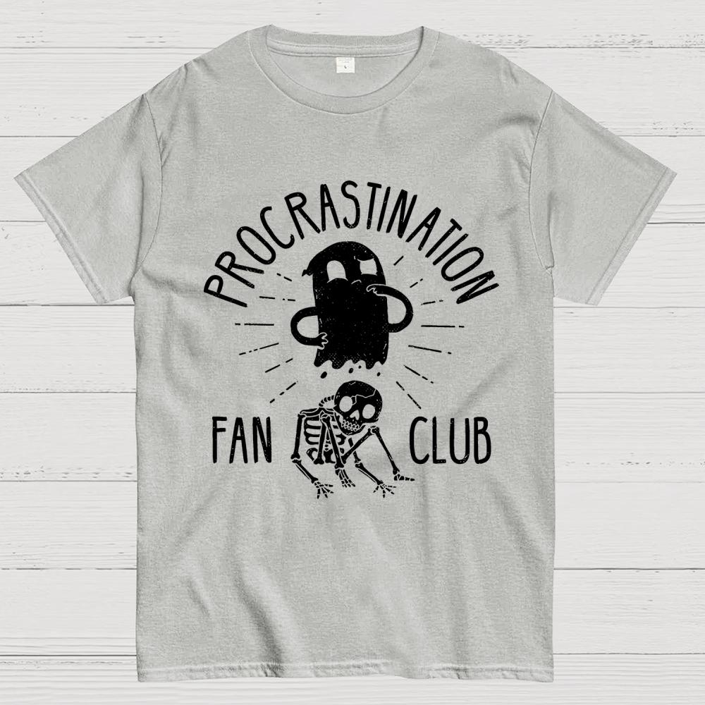 Procrastination Fan Club Cotton Summer Casual Cool Loose T-Shirt
