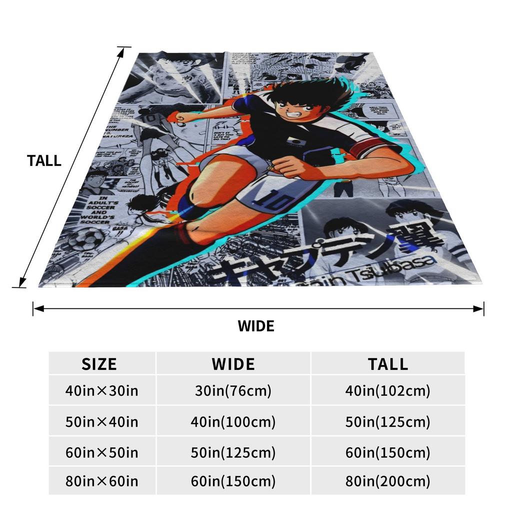 Капитан Цубаса Командный Плед Теппей Кисуги Вакабаяси Гэндзо Фланелевые Пледы Летнее Кондиционирование Мягкие Покрывала,