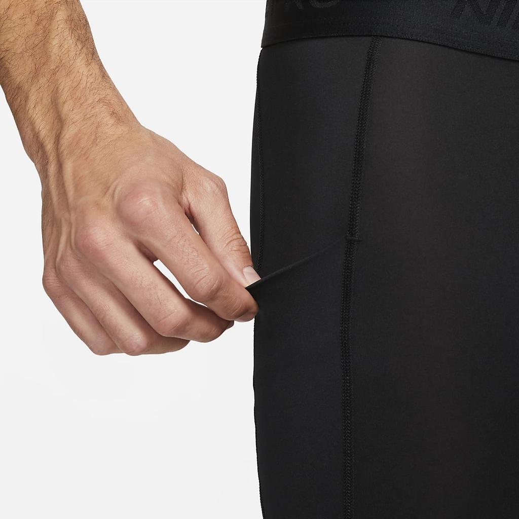 Nike Pro Dri-FIT Solid Quick-Dry Compression Training Shorts Men Bottoms FB7959-010