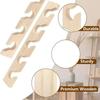 Space-Saving Wooden Hat Hanger Solid Wood Wall Mounted Hat Rack Baseball Cap Organizer  Home Decor