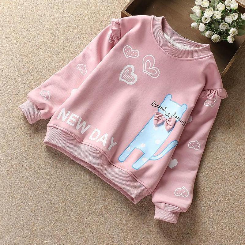 Нижнее белье для девочек, весенне-осенняя футболка с длинными рукавами для девочек-подростков, модная детская модная верхняя одежда с героями мультфильмов, футболки, топы