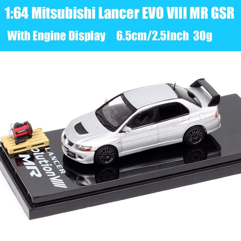 Hobby Japan Масштаб 1/64 Mitsubishi Lancer GSR RS Evolution EVO IX VII IV VIII Ralliart Модель Раллийного Автомобиля Литье под давлением Игрушечные Машинки HJ64