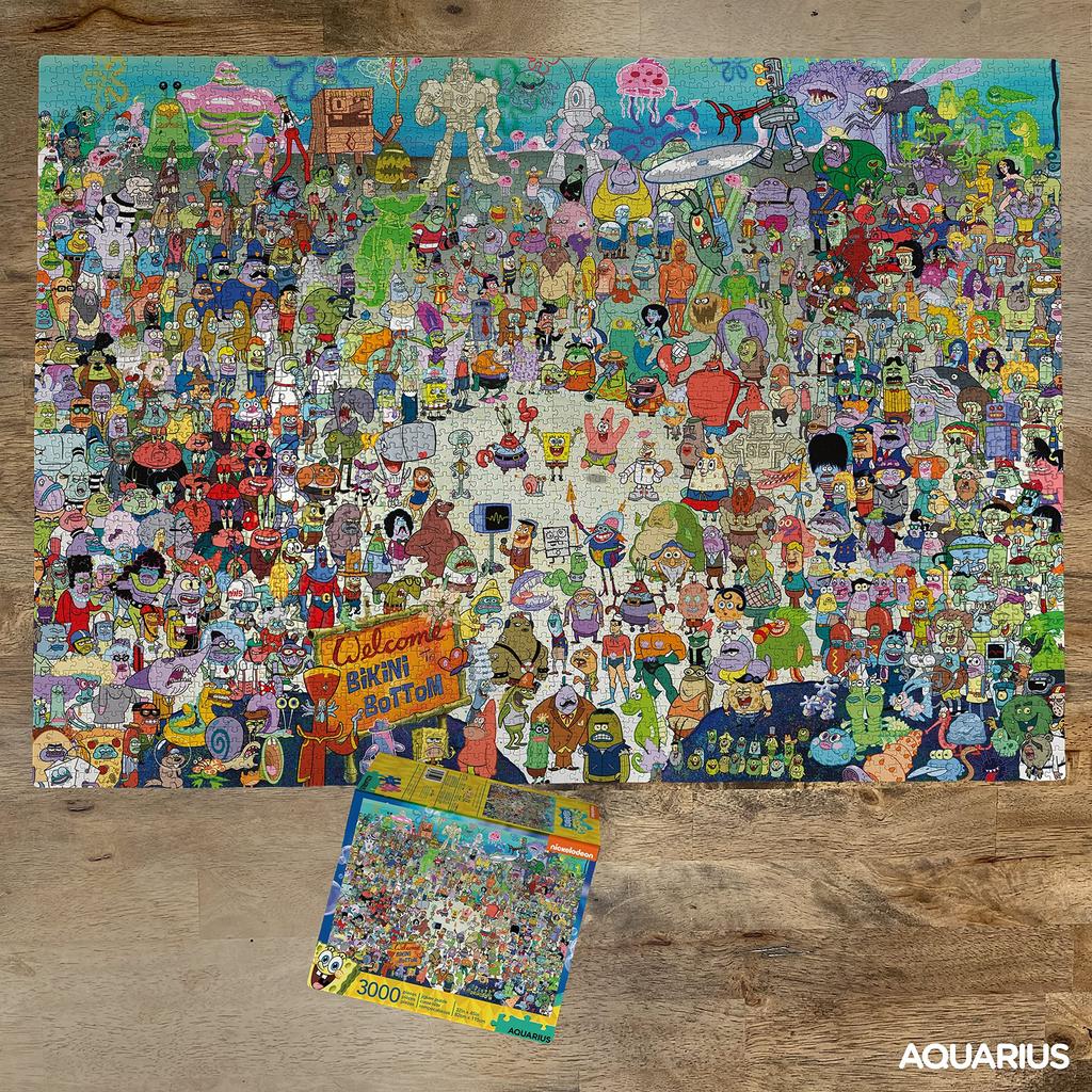 Nickelodeon SpongeBob Square Pants Cast 3000 Piece Jigsaw Puzzle [Предмет]
