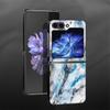 Мраморный чехол для Samsung Galaxy Z Flip 7 6 5 4 3 Flip3 Flip5 Flip7 FE Flip4 Flip6 Задняя крышка телефона Funda