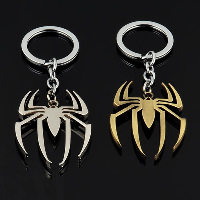 Spider Keychains The Amazing Spider Metal Keychain Pendant Key Chain Chaveiro Movie Jewelry