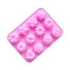New 12 Flower Grass Mold Silicone Multi-style Baking Mold Cake Candy Chocolate Candy Ice Pastry Food Mold Kitchen Bar Christmas DIY Tool