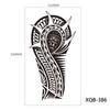 Tribal Lion Long-lasting Tattoo Sleeve Black Tattoo Sticker Temporary Tattoos Fake Tattoo Stickers