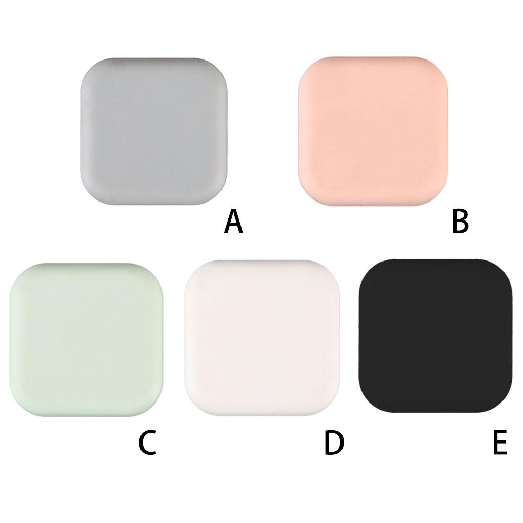 Квадратный дверной стопор, силиконовый, однотонный, съемный, 9 мм, клейкий, без перфорации, защитный чехол для стены офиса, холодильника