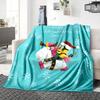 1Pc Christmas Minion Unicorn Blanket Soft Throw Blanket For Home Bedroom Bed Sofa Travel Office Solid Christmas Blanket