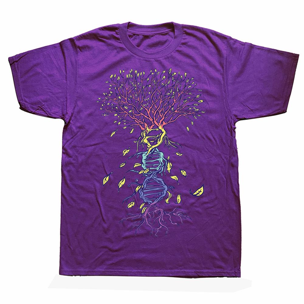 Футболки с ДНК-биологией, генетикой, древом жизни, летняя хлопковая уличная одежда с графическим рисунком, футболка с короткими рукавами, подарки на день рождения, одежда унисекс