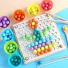 Educational Wooden Bean Counting Game Set Colorful Bead Finger Training, Counting Practice, and Math Skills Development, Counting Game
