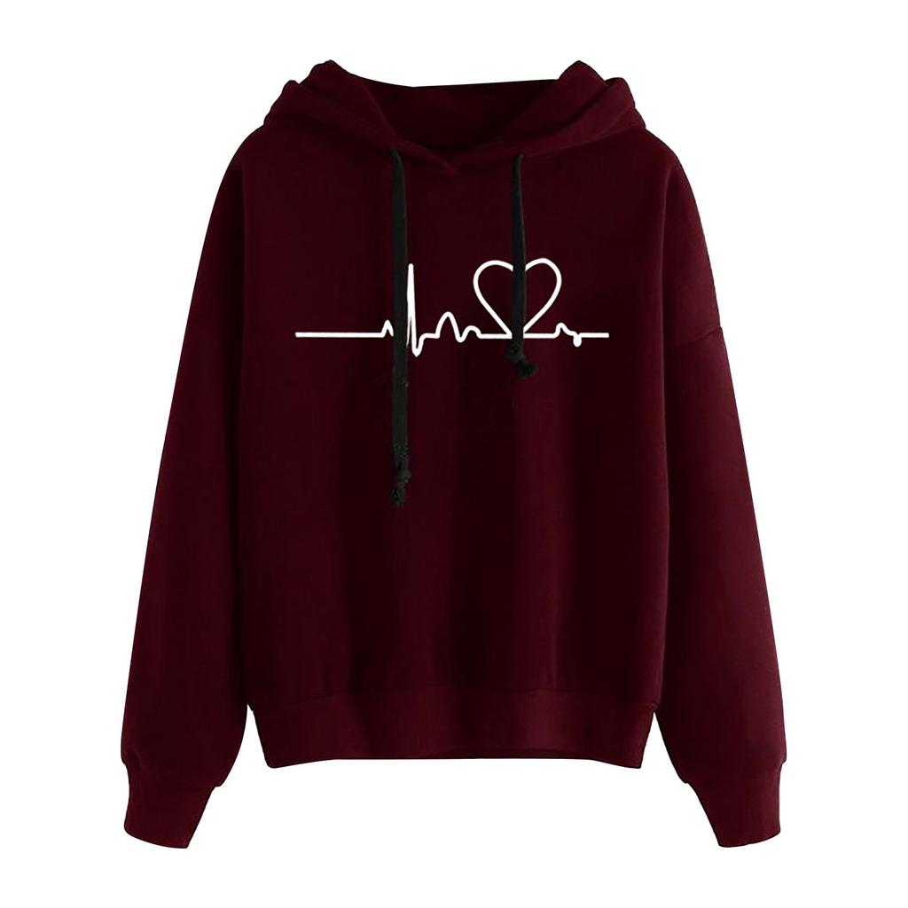 Women's Autumn Winter Hoodie Sweatshirt Pullover Tops Long Sleeved Comfortable