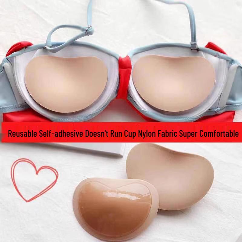 Треугольные самоклеящиеся пуш-ап накладки для груди для женщин - Невидимые губчатые вставки для купальников и нижнего белья