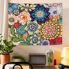 Neasow Colorful Floral Tapestry Wall hanging, Bright Boho Fabric Blossom Tapestries, Multi Color Tapestry for Bedroom Home Hippie Wall Decor 50×60