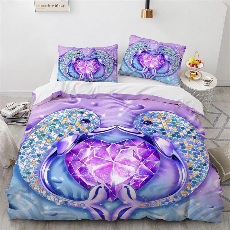 3D Animal Duvet Cover Microfiber Wolf Fox Elk Bedding Set Wild Animals Comforter Cover King Queen For Teen Adults Bedroom Decor