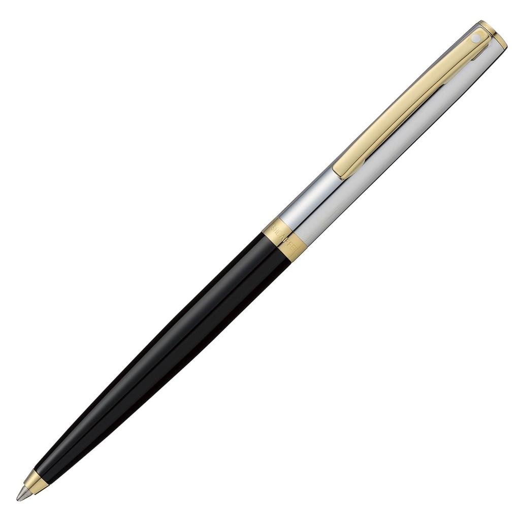 Sheaffer Шариковая ручка Sagaris Черный лак Хром GTT N2947551 Оригинальный импортный продукт На масляной основе