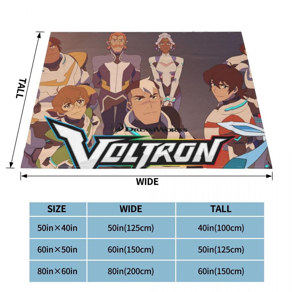 Фланелевые одеяла Voltron: Легендарный Защитник, Анимационный Воин, Забавное покрывало для дома 125*100 см