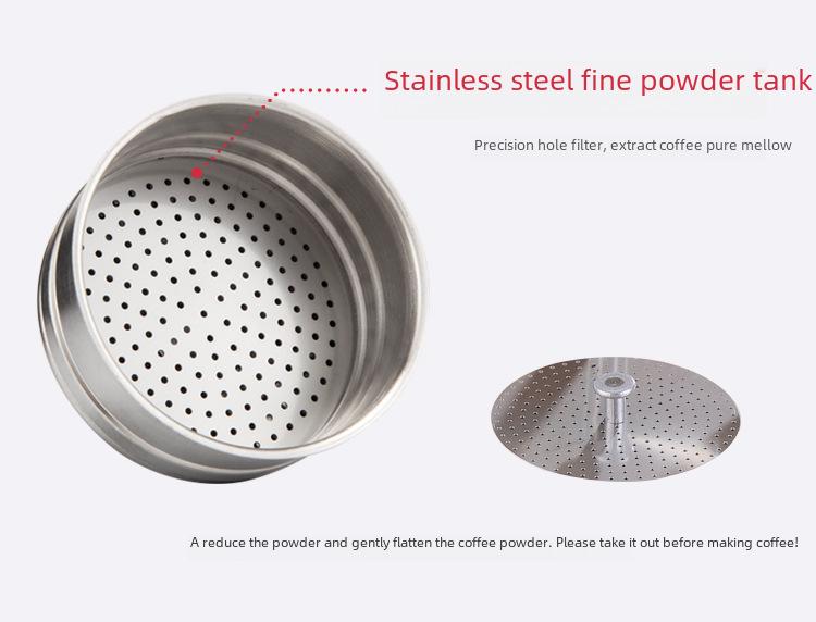 Итальянская кофеварка мока из нержавеющей стали для индукционных плит