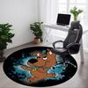 1 шт. Ковер-коврик для стула Scooby Doo для офиса, для помещений, нескользящий, моющийся, из полиэфирного волокна, коврик для офиса, можно стирать в машине