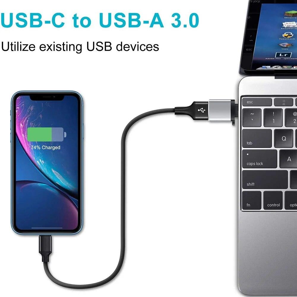 Адаптер OTG типа C-USB 3,0, конвертер Micro USB-USB для Macbook Samsung S20 Xiaomi Huawei Redmi OTG, разъем для телефонов, конвертеры