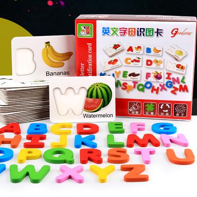 Алфавитные карточки, ABC Монтессори развивающие игрушки, подарки для дошкольного обучения, пазл, деревянные карточки с буквами, игра