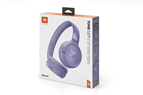 Беспроводные накладные наушники JBL TUNE 520BT Bluetooth USB Type-C Multi-Point Фиолетовые JBLT520BTPUR